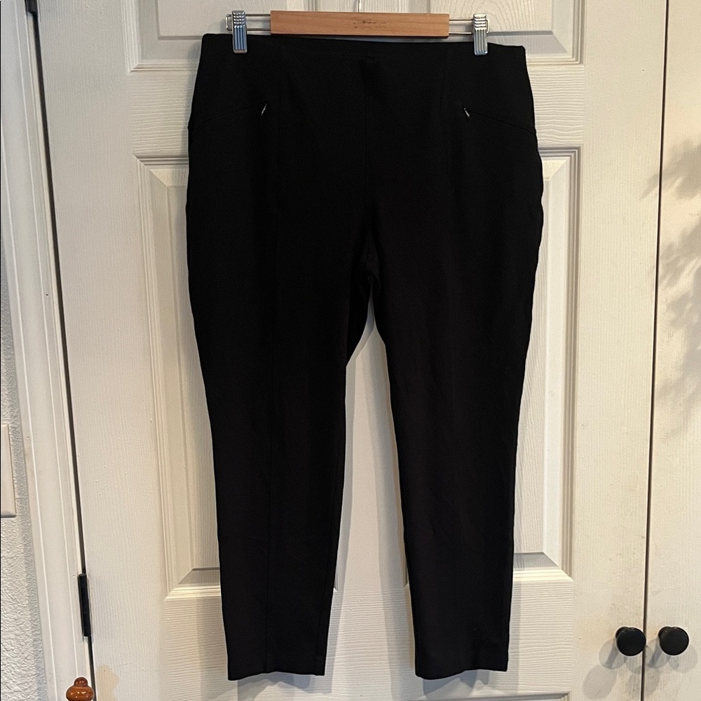 Soma Smoothing Ponte Black Ankle Pants